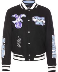 Off-White c/o Virgil Abloh - Off Eagle Wool Varsity Jacket - Lyst
