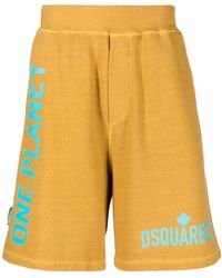 DSquared² - Logo Printed Bermuda Shorts - Lyst
