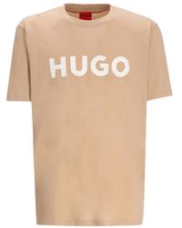 BOSS - Hugo Logo Printed Regular-Fit T-Shirt - Lyst