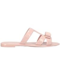 Ferragamo - Logo Open-Toed Sandals - Lyst