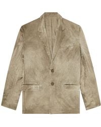 DIESEL - J-Andre Wrinkled-Effect Blazer - Lyst