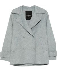 Patrizia Pepe - Double-Breasted Long-Sleeve Jacket - Lyst