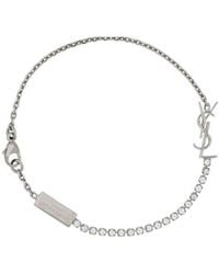Saint Laurent - Cassandre Charm Bracelet - Lyst