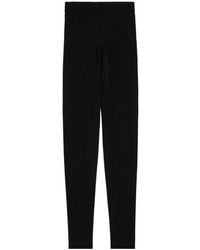 Balenciaga - Techwear Logo-Embroidered Knitted Leggings - Lyst