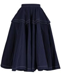 Bottega Veneta - Tech A-Line Skirt - Lyst