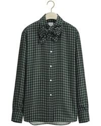 Dior - Blouse With Removable Bow Tie - Lyst