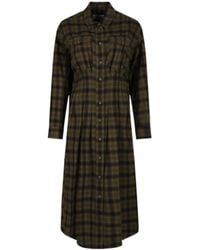 Isabel Marant - Isabel Marant Étoile Timea Checked Shirt Dress - Lyst