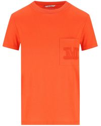Max Mara - Papaia Logo Patch Crewneck T-Shirt - Lyst