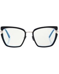 Tom Ford - Eyewear Block Butterfly Glasses - Lyst
