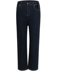 LIU REGALI - Button Zipper Jeans Pants - Lyst