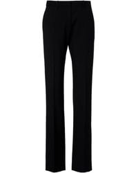 The Row - Hiram Wool Straight Pants - Lyst