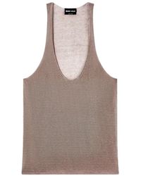 Giorgio Armani - Sleeveless Knitted Top - Lyst