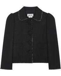 ShuShu/Tong - Embroidered-Trim Jacket - Lyst