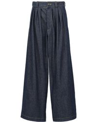 Maison Margiela - Wide-Leg Pleated Jeans - Lyst