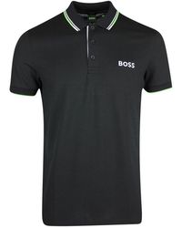 BOSS - Embroidered-Logo Polo Shirt - Lyst