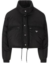 Prada - Long Sleeve Cotton Coat - Lyst