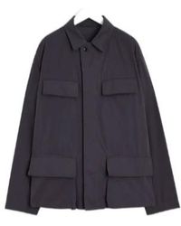 Lemaire Four Pockets Denim Jacket in Black for Men | Lyst