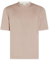 Eleventy - Short Sleeved Crewneck Knitted Top - Lyst