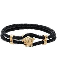 Versace - Medusa Logo Detailed Charm Bracelet - Lyst