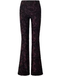 Etro - High-Waist Flared Trousers - Lyst