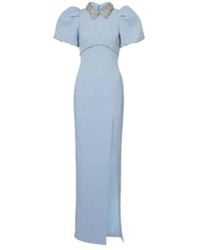 Rebecca Vallance - Amery Embellished Puff-Sleeve Gown - Lyst