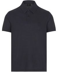 Brioni - Logo-Embroidered Wool Polo Shirt - Lyst