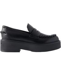 Gianvito Rossi - Yuna Leather Loafers - Lyst
