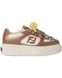 Fendi - Match Low-Top Platform Sneakers - Lyst