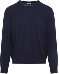 Etro - Crew Neck Knitted Sweater - Lyst