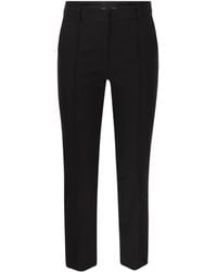 Sportmax - High Waist Straight Leg Trousers - Lyst