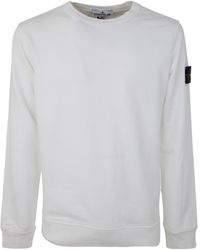 Stone Island - Logo Patch Crewneck Sweatshirt - Lyst