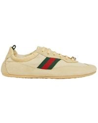 Gucci - Shift Lace-Up Sneakers - Lyst