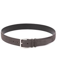 Orciani - Pebbled Logo-Buckle Belt - Lyst