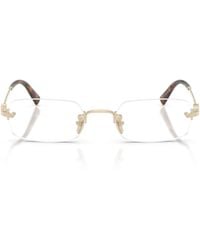 Miu Miu - Eyewear Rectangle Frame Glasses - Lyst