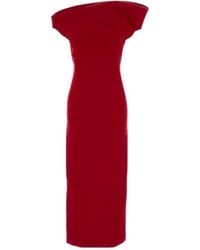 Magda Butrym - Off-Shoulder Midi Dress - Lyst