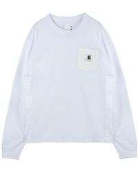 Sacai - X Carhartt Wip Logo Patch Crewneck Sweatshirt - Lyst
