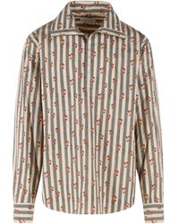 Dries Van Noten - Cedon Floral Stripe Shirt - Lyst