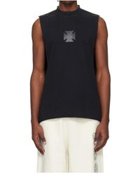 Vetements - Leather Cross Vest With Motorcycle Logo - Lyst