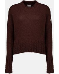 Moncler - Cable-Knit Mock-Neck Sweater - Lyst