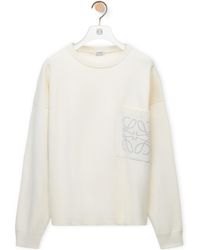 Loewe - Anagram-Embroidered Crewneck Jumper - Lyst
