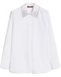 Max Mara - Studio Staffa Embellished Long-Sleeved Shirt - Lyst