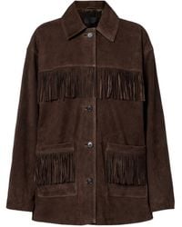 Nili Lotan - Foudre Fringed Suede Jacket - Lyst