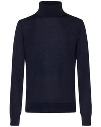 ZEGNA - High-Neck Long-Sleeved Sweater - Lyst