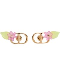 Dior - Iviera Brush Bloom Stud Earrings - Lyst