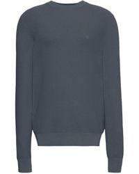 Calvin Klein - Waffle-Knit Logo-Embroidered Sweater - Lyst