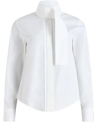 Patou - Tied Neck Long-Sleeve Shirt - Lyst