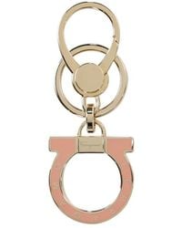 Ferragamo - Logo Metal Ring Key Chain - Lyst