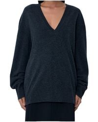 TOTEME - Totême V-Neck Knitted Jumper - Lyst
