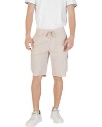 BOSS - Logo-Patch Shorts - Lyst