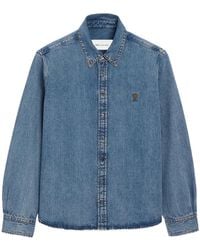 Ami Paris - Long-Sleeved Denim Shirt - Lyst